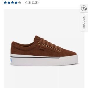 Keds Jump Kick Duo Perf Suede Lace Up Brown